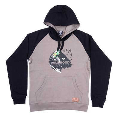 Wild-Globe Raglan hettupeysa